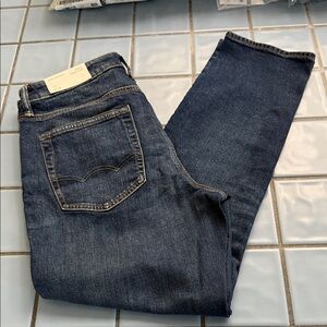 American Eagle Outfitters Men's Slim Jeans - Dark Blue